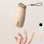 (케이스증정) 3단 접이식 초경량 미니 주머니쏙 튼튼한 UV차단 암막 우산 양산 - 이미지 2