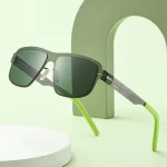 독일 디자인 남성 초경량 스테인레스 스틸 클래식 선글라스, 여성 야외 운전 생물 강철 선글라스 - 이미지 2