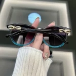 레트로 고양이 눈 선글라스 여성 남성 패션 빈티지 태양 ​​안경 여성 남성 브랜드 디자이너 그늘 거울 여행 Oculos De Sol - 이미지 4