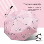 여성용 완전 자동 포차코 우산, 햇빛 차단, 이중 용도, 자외선 차단, 강화 파라솔, 도매 강화 - 이미지 5