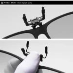 새로운 TR90 편광 된 플립 업 클립 선글라스 남자 여자 포토 크로 믹 선글라스 나이트 비전 눈부심 방지 운전 낚시 안경 - 이미지 6