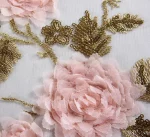 더블 레이어 접는 꽃 레이스 우산 비 여성 세 접는 우산 여성 비 도구 독특한 파라솔 우산 - 이미지 2