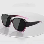 패션 라운드 편광 선글라스 커버 근시 처방 안경 휴대용 남성 여성 빈티지 낚시 운전 안경 - 이미지 3