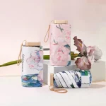 자외선 차단 파라솔: 자외선 차단 기능이 있는 야외용 편리한 6개 접이식 우산, 휴대 가능하고 세련된 여성용 태양 우산