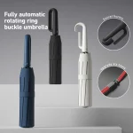 강한 방풍 자동 우산 72 뼈 양산 자외선 차단 접이식 남성용 우산 버클 비 여성용 대형 파라솔 - 이미지 2