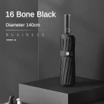 초대형 140CM 자동 접이식 우산, 남성과 여성 파라솔을 위한 방풍 강한 태양과 비 우산 강화 - 이미지 6