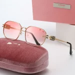 2025 뉴 미우 홈 스퀘어 선글라스 여성용, 럭셔리, 레트로, 트렌디한 감각, 유명 브랜드 선글라스, M 아웃도어 안경