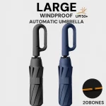 자동 우산 UV 차단 파라솔 링, 남성용 비즈니스 강력하고 내구성이 뛰어난 방풍 등산 초경량 우산