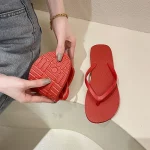 여성 플립 플롭 바닥 플랫 신발 실내 여름 홈 슬리퍼 숙녀 슬리퍼 멀티 컬러 편안한 Zapatillas de hombre - 이미지 6
