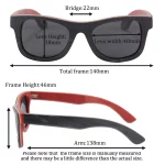 나무 편광 낚시 안경 레이어 나무 선글라스 남자 선글라스 편광 선글라스 여성 sakteboard 나무 수제 - 이미지 2