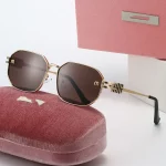 2025 뉴 미우 홈 스퀘어 선글라스 여성용, 럭셔리, 레트로, 트렌디한 감각, 유명 브랜드 선글라스, M 아웃도어 안경 - 이미지 5