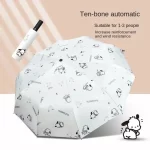 여성용 완전 자동 포차코 우산, 햇빛 차단, 이중 용도, 자외선 차단, 강화 파라솔, 도매 강화 - 이미지 6
