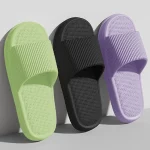 여성용 여름 집 실내 슬리퍼, 미끄럼 방지 욕실 슬리퍼, Eva 부드러운 밑창 샌들, 누출 비치 슬리퍼 쪼리 세일 - 이미지 3