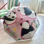 팬더 우산 자동 비 우산 여름과 비오는 날에 꼭 필요한 자외선 차단 컴팩트 휴대용 파라구아스 드 루비아