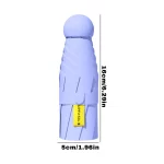 휴대용 미니 파라솔, 자외선 차단 캡슐 우산, 박스 포함 UV 접이식 포켓 우산 - 이미지 6