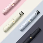 초경량 UPF50+ 우산 탄소 섬유 태양 자외선 차단 휴대용 우산 비닐 접이식 비 파라솔 포켓 연필 우산 - 이미지 4