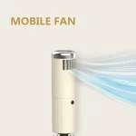 팬 USB 충전 기능이 있는 접이식 우산 쿨 초경량 파라솔 블랙 코팅 선물 상자가 있는 햇빛 방지 우산 - 이미지 2