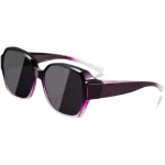 패션 라운드 편광 선글라스 커버 근시 처방 안경 휴대용 남성 여성 빈티지 낚시 운전 안경 - 이미지 4