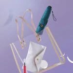 초경량 UPF50+ 우산 탄소 섬유 태양 자외선 차단 휴대용 우산 비닐 접이식 비 파라솔 포켓 연필 우산 - 이미지 5