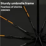 자동 우산 UV 차단 파라솔 링, 남성용 비즈니스 강력하고 내구성이 뛰어난 방풍 등산 초경량 우산 - 이미지 4