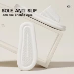 여성용 여름 집 실내 슬리퍼, 미끄럼 방지 욕실 슬리퍼, Eva 부드러운 밑창 샌들, 누출 비치 슬리퍼 쪼리 세일 - 이미지 6