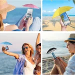 흡착판 홀더가 있는 스마트폰용 미니 우산, 야외 눈부심 방지 차양 커버, 반사 방지 스크린 보호기 - 이미지 5