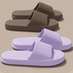 여성용 여름 집 실내 슬리퍼, 미끄럼 방지 욕실 슬리퍼, Eva 부드러운 밑창 샌들, 누출 비치 슬리퍼 쪼리 세일 - 이미지 5