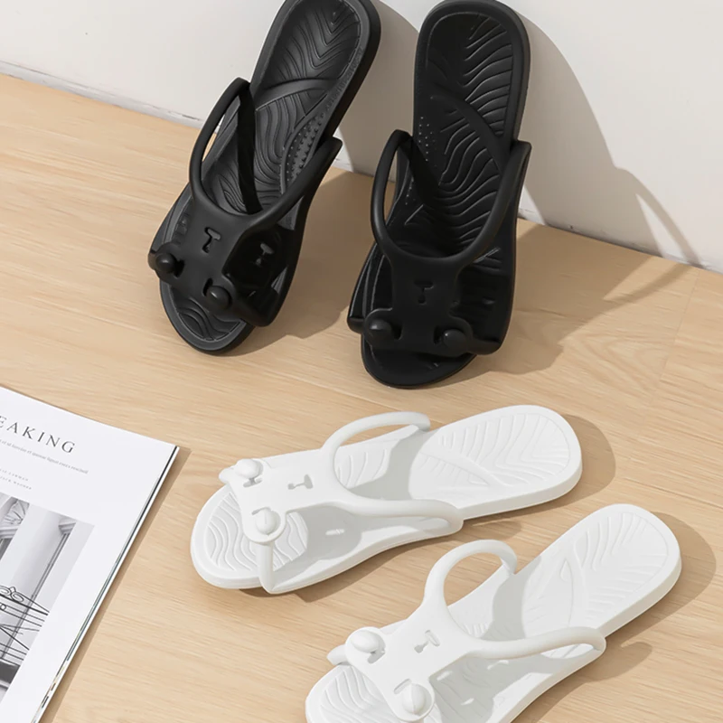 kf-Sd24e33985641459d8680a344bbbe5a0f0 접이식 슬리퍼 EVA 플립 플롭 여성 여름 여행 여행 휴대용 슬리퍼 홈 호텔 커플 입욕 슬라이드 소프트 비치 신발 - 이미지 1