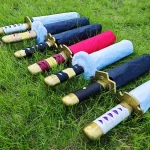 애니메이션 Roronoa Zoro Katana 우산 UV 블록 블랙 파라솔 닌자 검 실제 크기 일본 Katana 사무라이 세이버 우산 파라솔 - 이미지 3