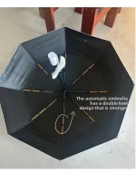 팬더 우산 자동 비 우산 여름과 비오는 날에 꼭 필요한 자외선 차단 컴팩트 휴대용 파라구아스 드 루비아 - 이미지 2