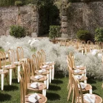 6-120개 33인치 종이 우산, 웨딩 하객용 흰색 종이 파라솔 우산, 웨딩 사진 촬영 소품 (팬 포함) - 이미지 4