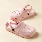 여성용 여름 야외 비치 슬리퍼, 여성용 정원 신발, 가벼운 EVA 샌들, 부드러운 캐주얼 미끄럼 방지 베이스 슬라이드 - 이미지 6