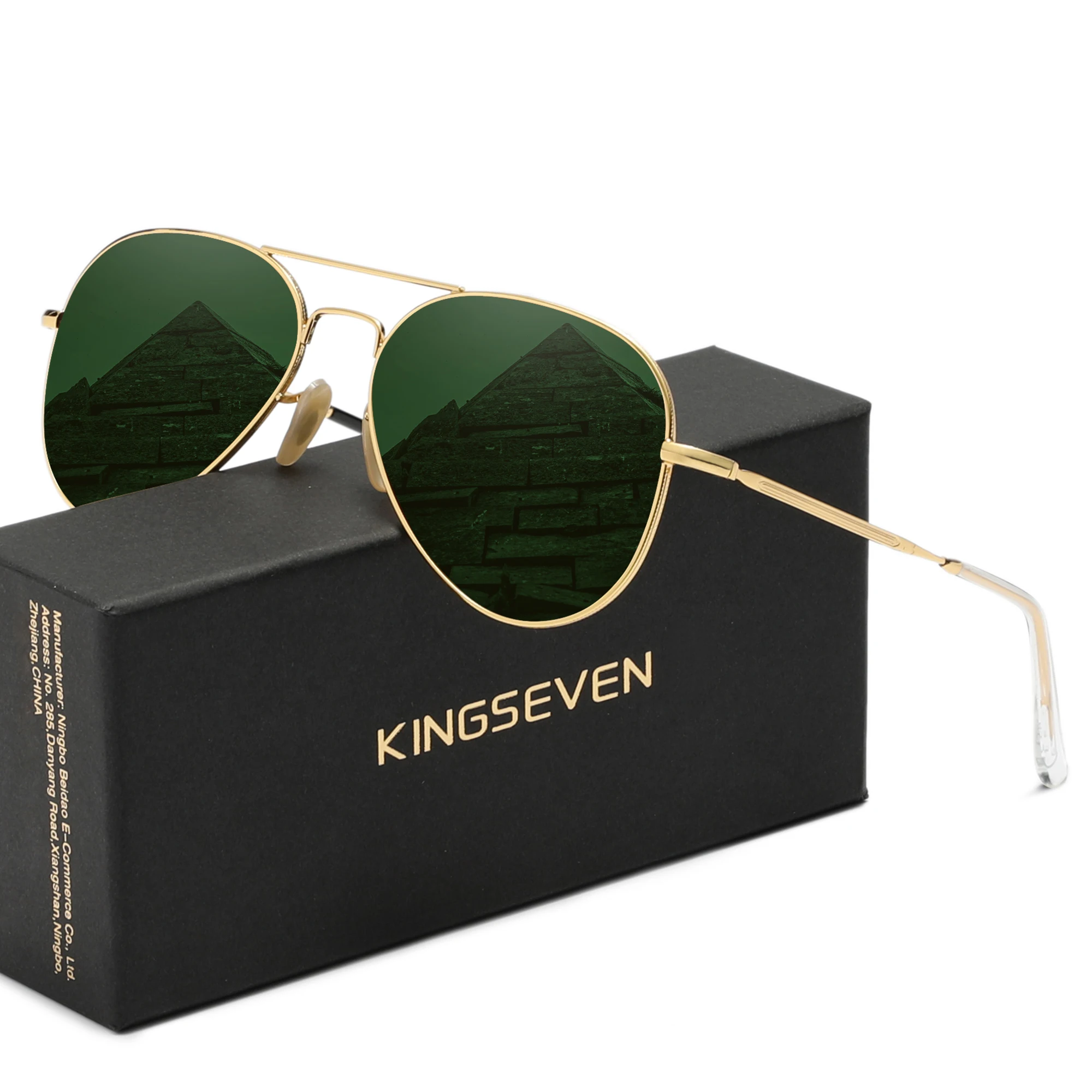 kf-Sf3451568c0a243d68fb459ec71c8612c1 KINGSEVEN 파일럿 선글라스 편광 된 남자 패션 합금 얇은 프레임 안경 운전 여름 럭셔리 브랜드 여성 안경 UV400 - 이미지 1