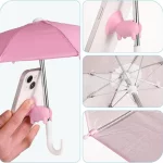 흡착판 홀더가 있는 스마트폰용 미니 우산, 야외 눈부심 방지 차양 커버, 반사 방지 스크린 보호기 - 이미지 4