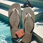 2025년 여름 신상 여성 하바이아나 샌들, 패션 아웃도어 슬리퍼, 미끄럼 방지 비치 슬리퍼, 편안한 캐주얼 여성화 - 이미지 4