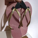 2025년 여름 신상 여성 하바이아나 샌들, 패션 아웃도어 슬리퍼, 미끄럼 방지 비치 슬리퍼, 편안한 캐주얼 여성화 - 이미지 3