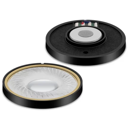 Huayunxin 도금 베릴륨 다이어프램 네오디뮴 자석 게임 헤드셋, 오디오 장비, 다이나믹 드라이버 스피커 유닛, 50mm, 2 개