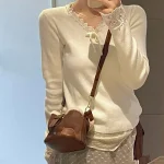 [1015MK]트리샤 무스탕 미니백 여성 미니백 - 이미지 4