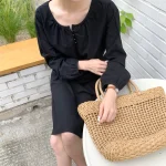 단추포인트 셔링퍼프 롱원피스 FREE 빠른배송