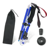 초경량 두랄루민 숏 롱 이중고정 튼튼한 하이킹 1+1 접이식 등산스틱 - 이미지 2