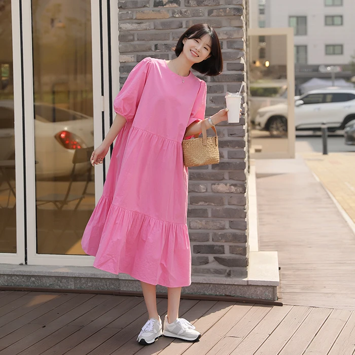 kf-A3be9905eecb64bbbbad18511f0e89418p 캉캉 퍼프소매 롱원피스 FREE 빠른배송 - 이미지 1