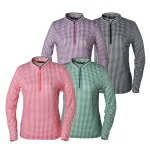 [아센티] 여름 여성 클로스 쿨 반폴라 긴팔 티셔츠 등산 티 아이스 기능성 반목 상의 400