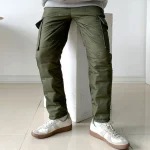 기모 남성 카고 패딩바지 겨울 조거팬츠 - 이미지 4