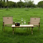 (LETO) 레토 대형 우드 감성 경량 캠핑의자 폴딩 로우 릴렉스 체어 LCP-C03 - 이미지 4