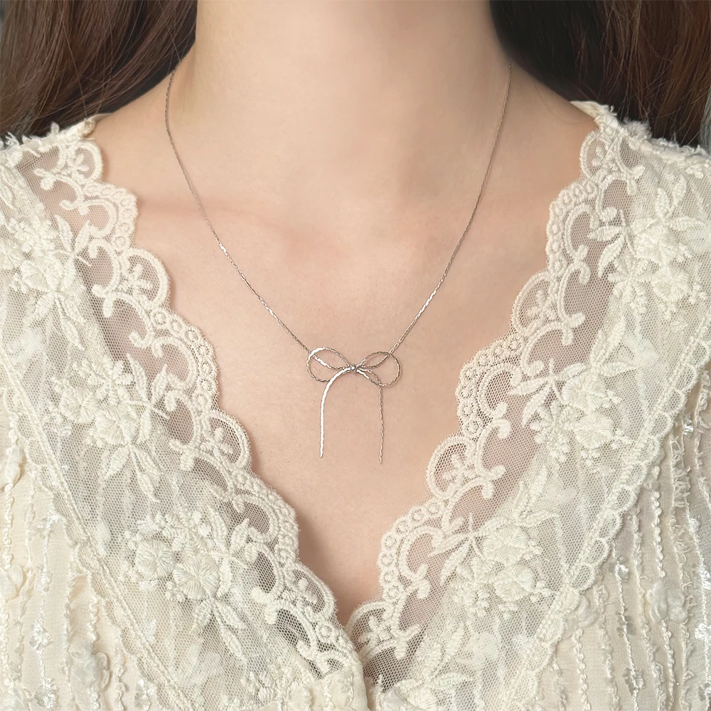 kf-A5cbc3d938fda47539ea4802257e35cc0F 유기견 후원 리본 발레코어 목걸이 no.141 - 이미지 1