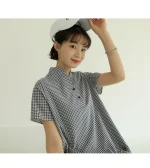 와플 반오픈 체크 롱원피스 FREE 빠른배송 - 이미지 5