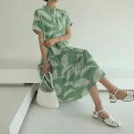 스트랩 야자수 롱원피스 FREE 빠른배송 - 이미지 2