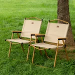 (LETO) 레토 대형 우드 감성 경량 캠핑의자 폴딩 로우 릴렉스 체어 LCP-C03 - 이미지 2