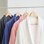 코튼리빙 여성 남성 호텔로브 커플잠옷 프리미엄 30수 샤워 가운 - 이미지 4