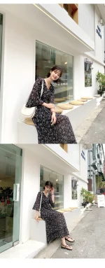 포인트플라워 프롤라 롱원피스 FREE 빠른배송 - 이미지 5